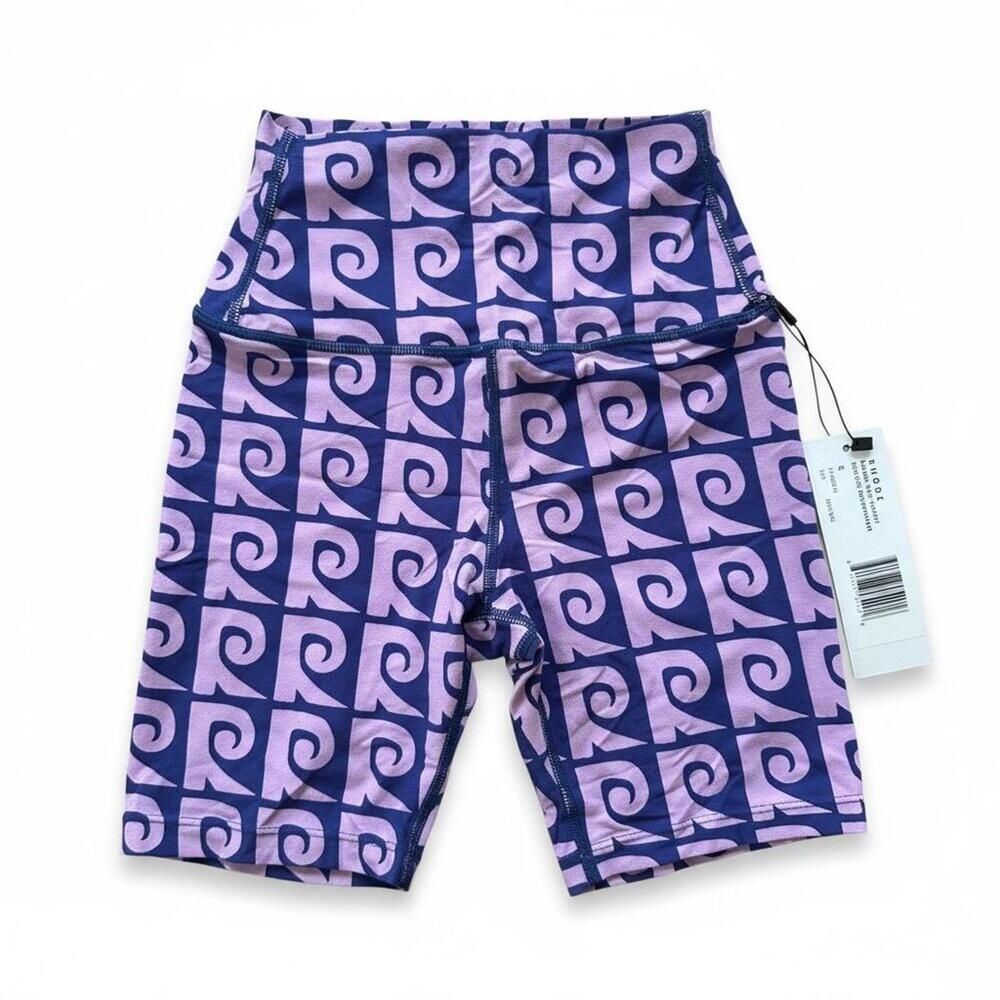 Rhode Naomi Bike Shorts Orchid Monogram Small NWT P10041